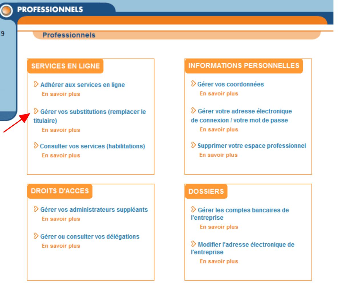 Gérer les substitutions