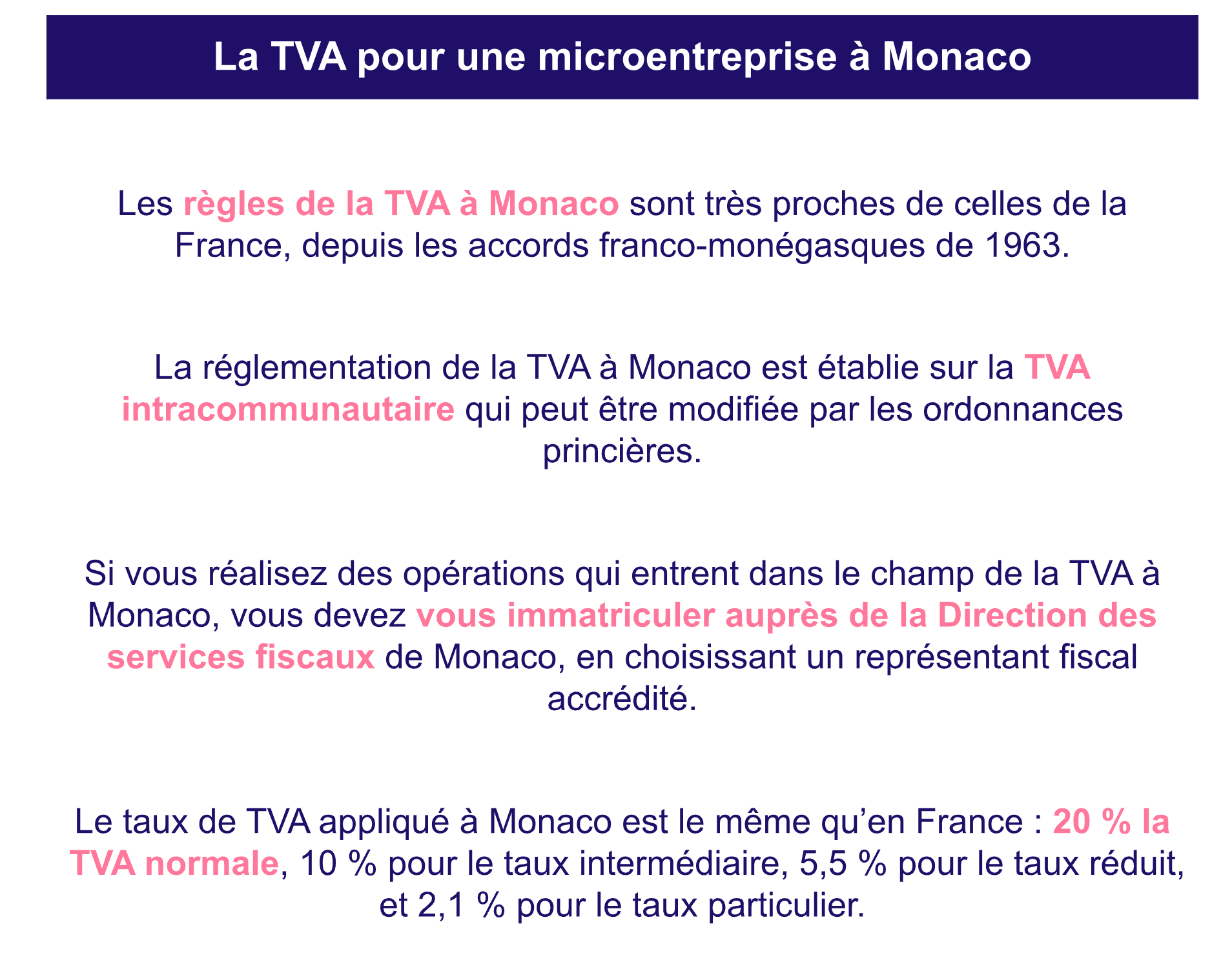 Comment fonctionne la tva à Monaco